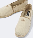 Dolce&Gabbana Emboroidered canvas espadrilles