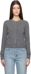 Dunst Gray Essential Crewneck Knit Cardigan