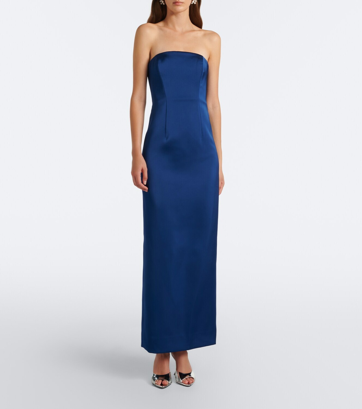 Simkhai Fiora caped organza-trimmed gown