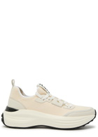 Tods Sportiva 81L Panelled Knit Sneakers Beige