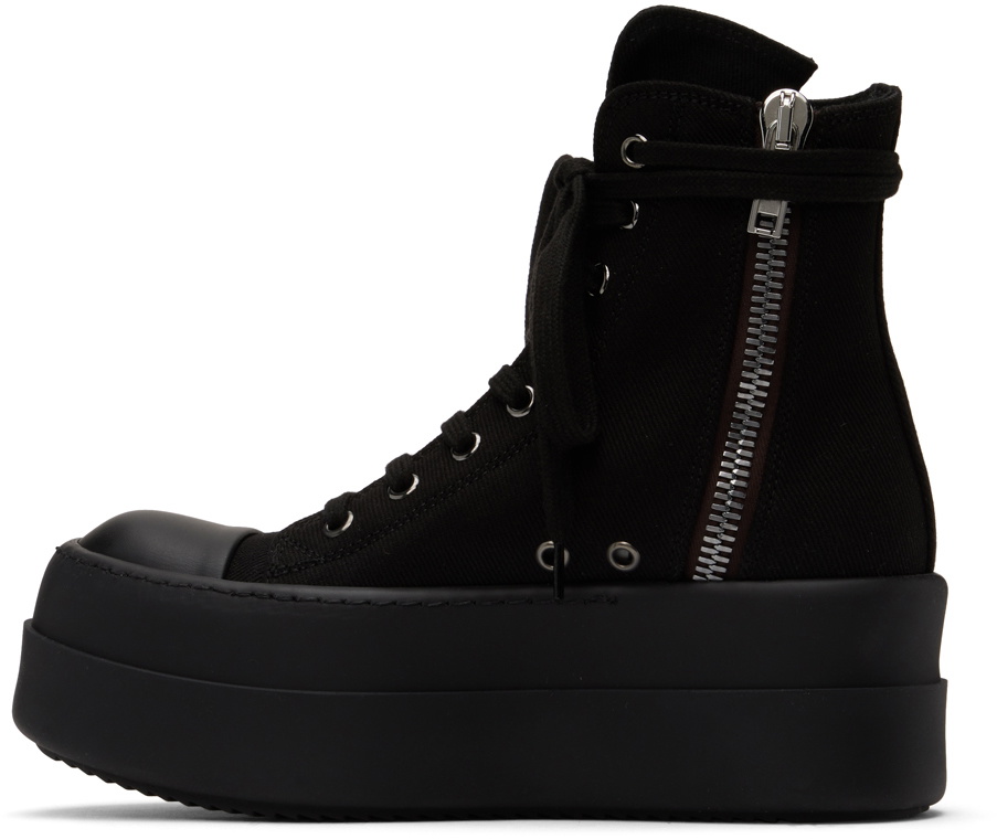 Rick Owens DRKSHDW Mega Bumper Canvas Sneaks Black Milk
