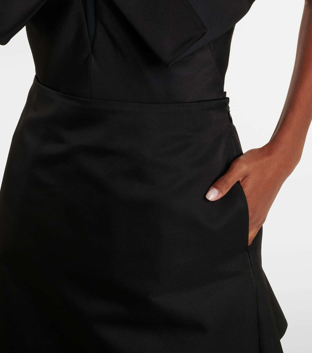 McQueen Duchesse midi skirt