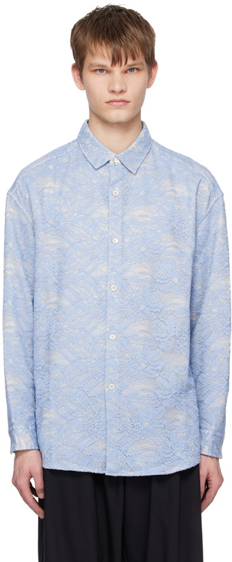 Photo: A PERSONAL NOTE 73 Blue Floral Shirt