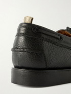 Officine Creative - Balfron Leather Boat Shoes - Black