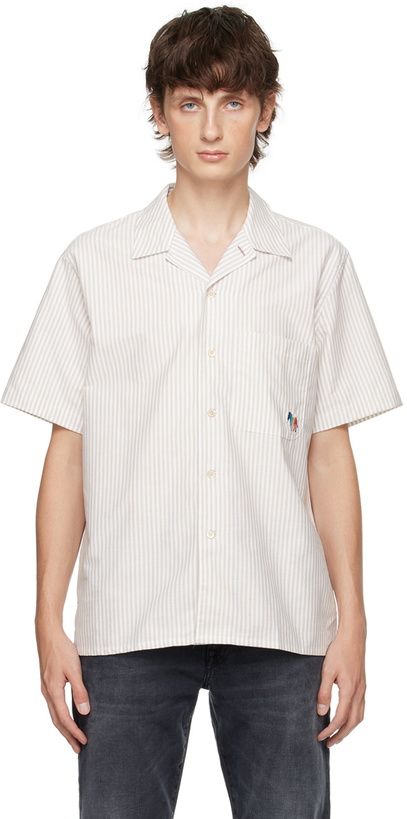 Photo: PS by Paul Smith White Zebra Shirt