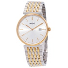 Mido Dorada Quartz Silver Dial Two-Tone Watch M0334102203100