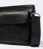 Métier Slide leather messenger bag