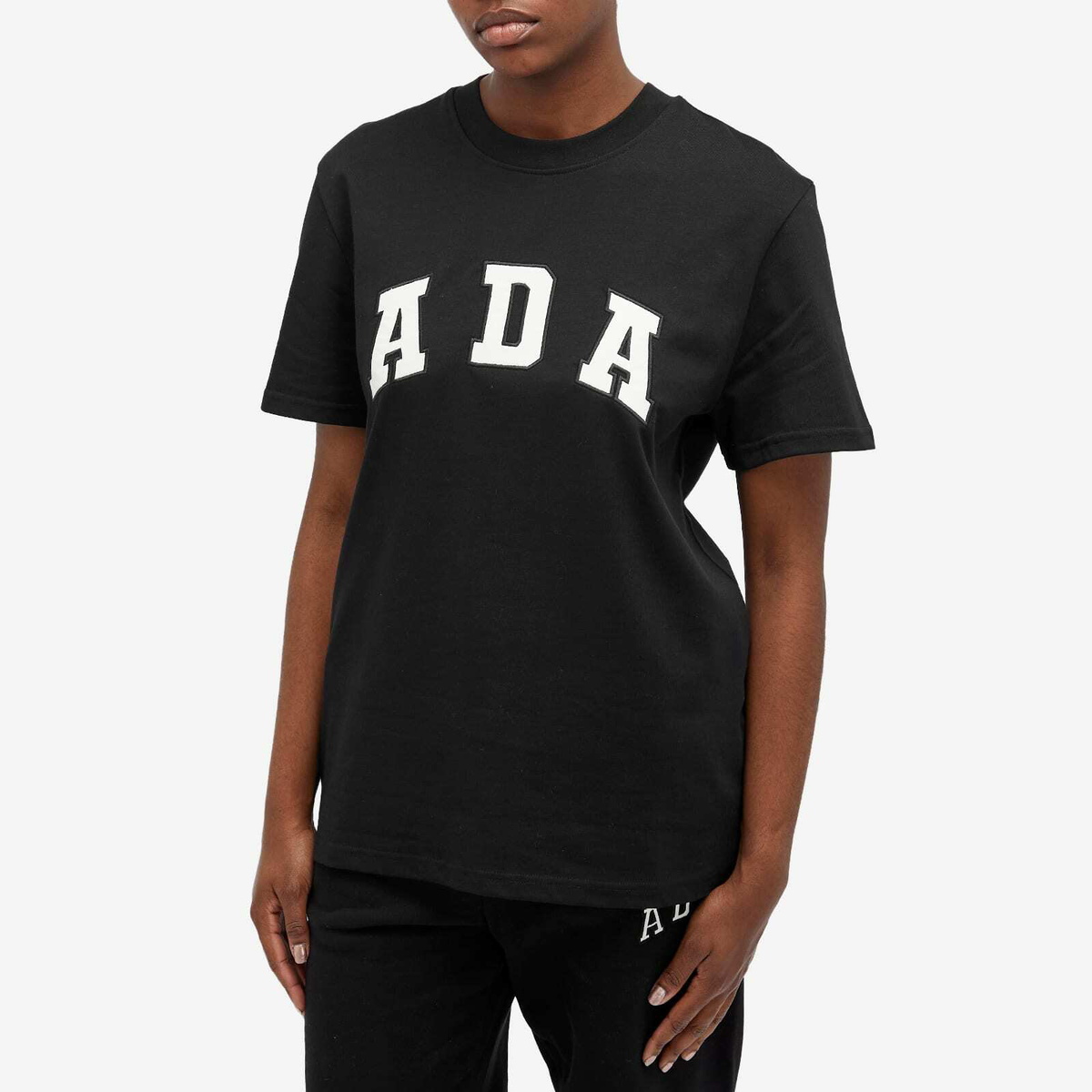 Adanola Women's ADA Short Sleeve Oversized T-Shirt in Black