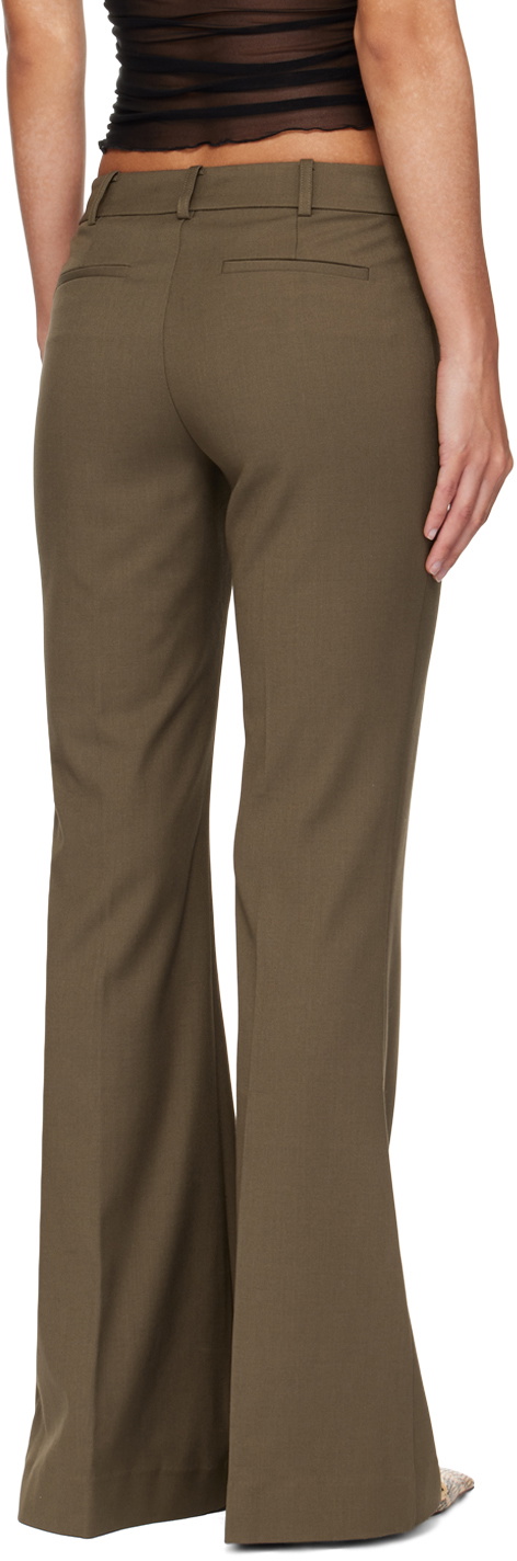 BEC + BRIDGE Khaki Teri Bootleg Trousers
