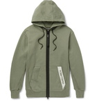 TOM FORD - Oversized Logo-Trimmed Garment-Dyed Loopback Cotton-Jersey Hoodie - Men - Green