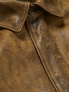 Polo Ralph Lauren - Polo Country Cracked-Leather Blouson Jacket - Brown