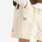Story mfg. Women's Bridge Shorts in Ecru Interrupted