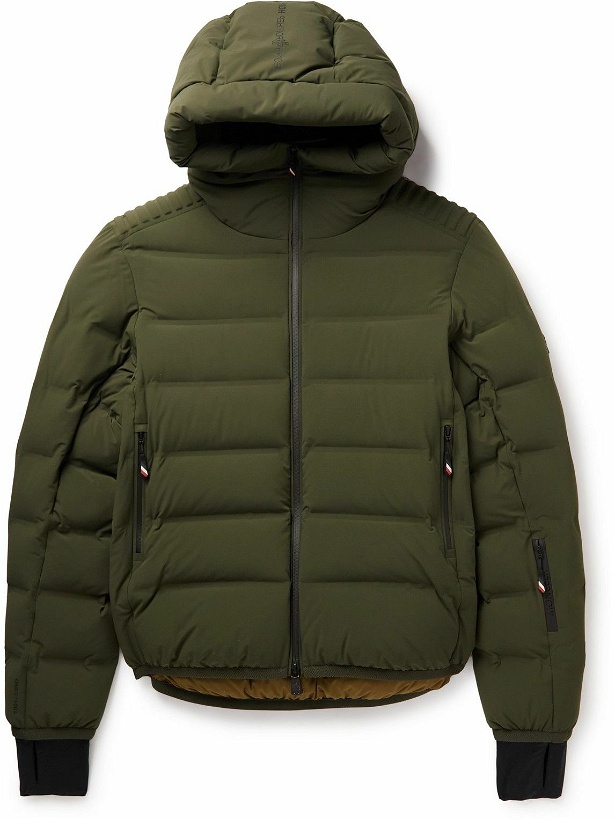 Photo: Moncler Grenoble - Lagorai Quilted Hooded Down Ski Jacket - Green