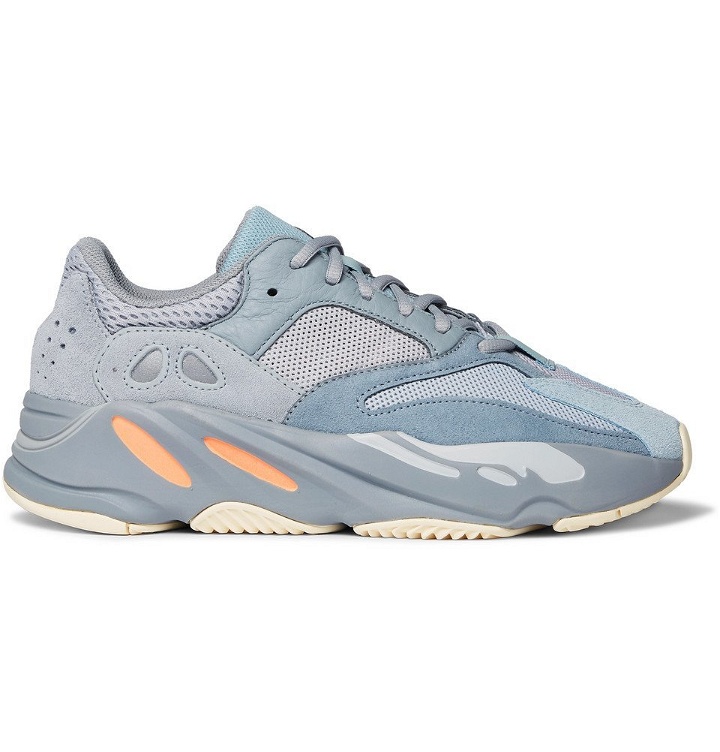 Photo: adidas Originals - Yeezy Boost 700 Suede, Leather and Mesh Sneakers - Gray