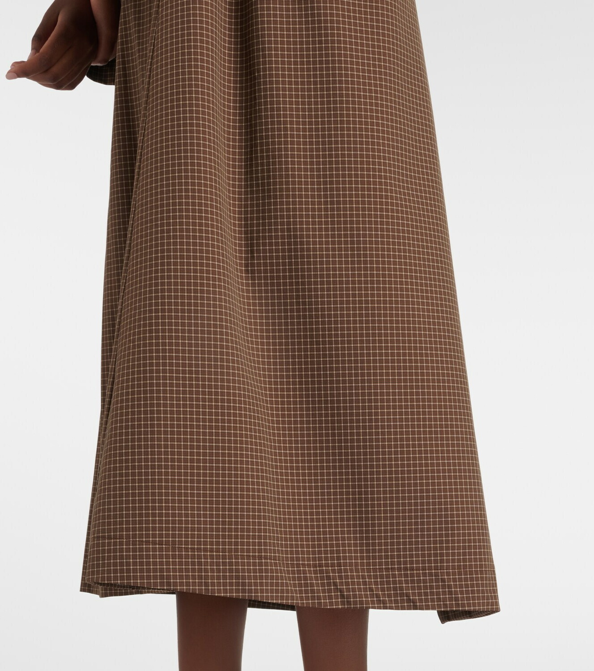 Róhe Checked belted coat
