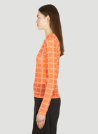 Monogram Mesh Top in Orange