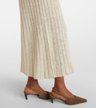 Brunello Cucinelli Ribbed-knit maxi dress