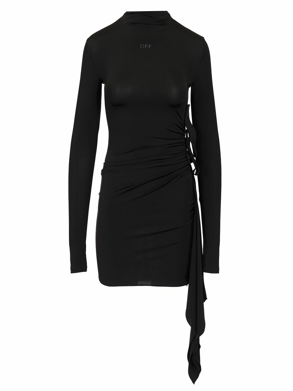 ワンピース Off-White Woman Dress Black OWDB496C99JER001 1001 ワンピース Off-White Woman Dress Black OWDB496C99JER001 1001