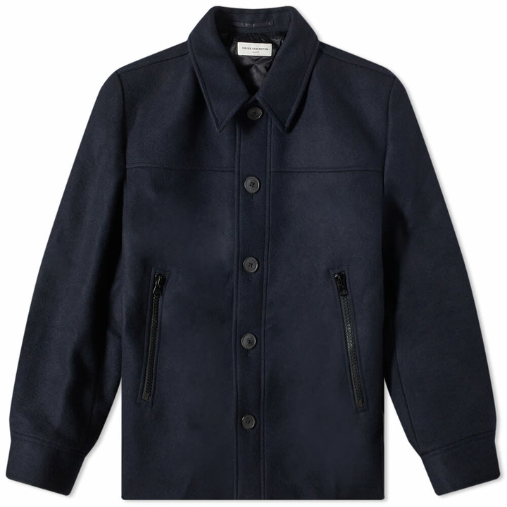 Photo: Dries Van Noten Men's Varrow Wool Jacket in Navy