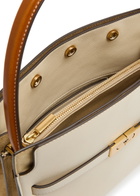 Tory Burch Lee Radziwill Double Small Leather top Handle bag - Cream - One Size