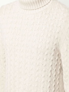 Fedeli Beige Virgin Wool-cashmere Blend Jumper