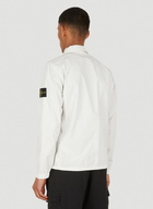 Compass Patch Overshirt Jacket in White