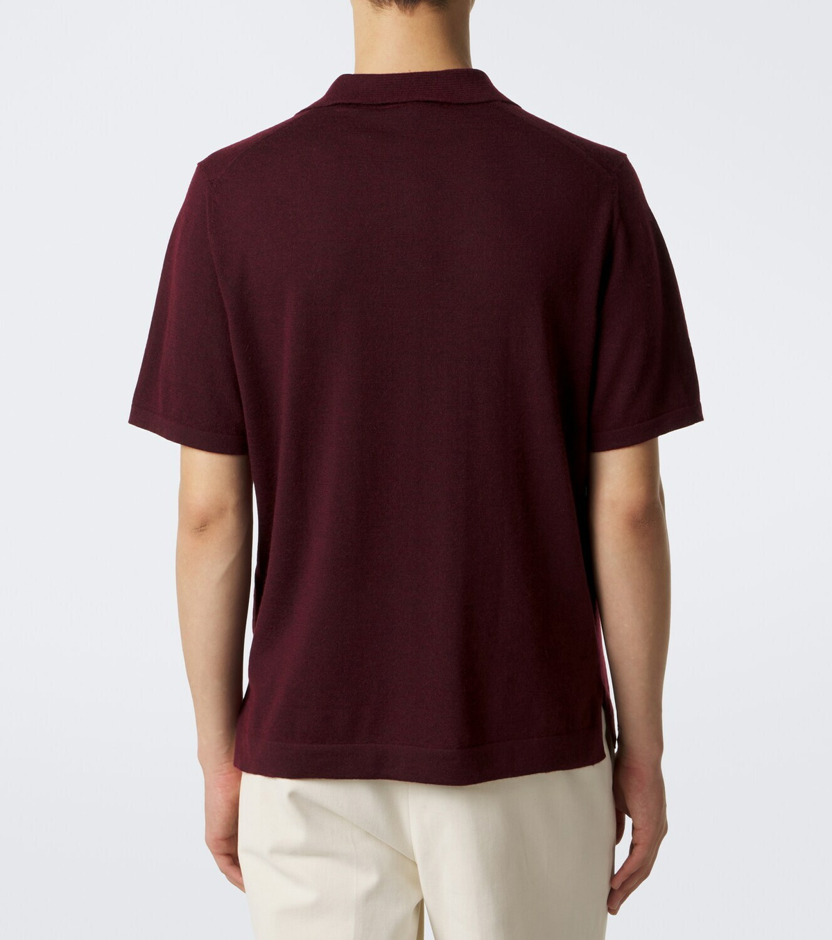 Saman Amel David cashmere and silk polo shirt