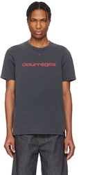 Courrèges Gray 'AC' Printed Stone T-shirt