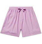 TEKLA - Organic Cotton-Poplin Pyjama Shorts - Pink