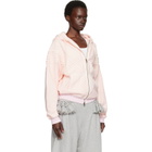 Stefan Cooke Pink Chevron Hooded Jacket