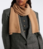 Dolce&Gabbana DG embellished virgin wool scarf