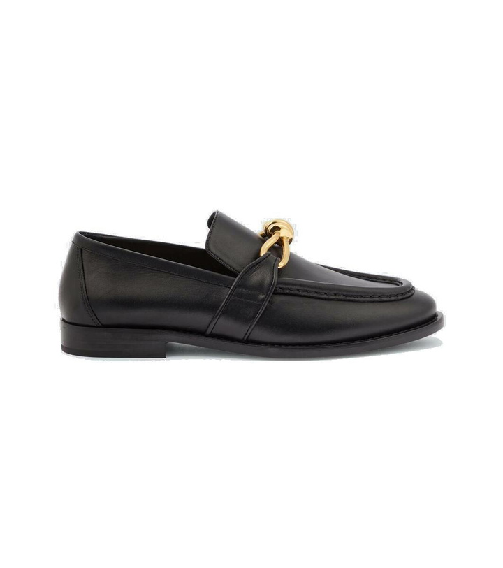 Photo: Bottega Veneta Astaire leather loafers