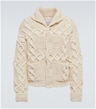 Visvim - Cable-knit cotton and linen cardigan