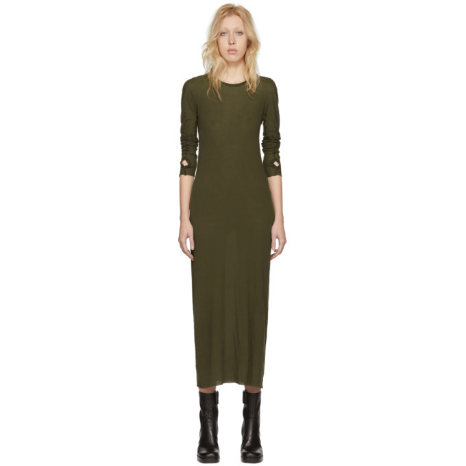 Photo: Boris Bidjan Saberi Green Long Sleeve T-Shirt Dress