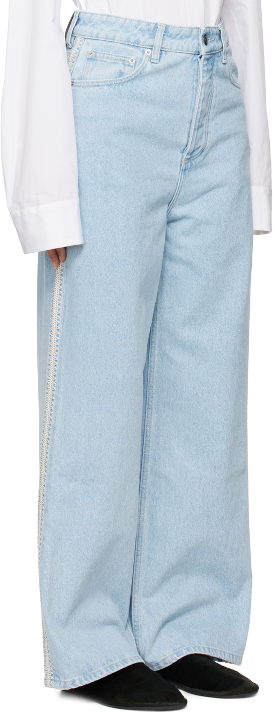Nanushka Blue Josine Jeans