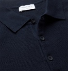 Sunspel - Slim-Fit Cotton-Piqué Polo Shirt - Blue