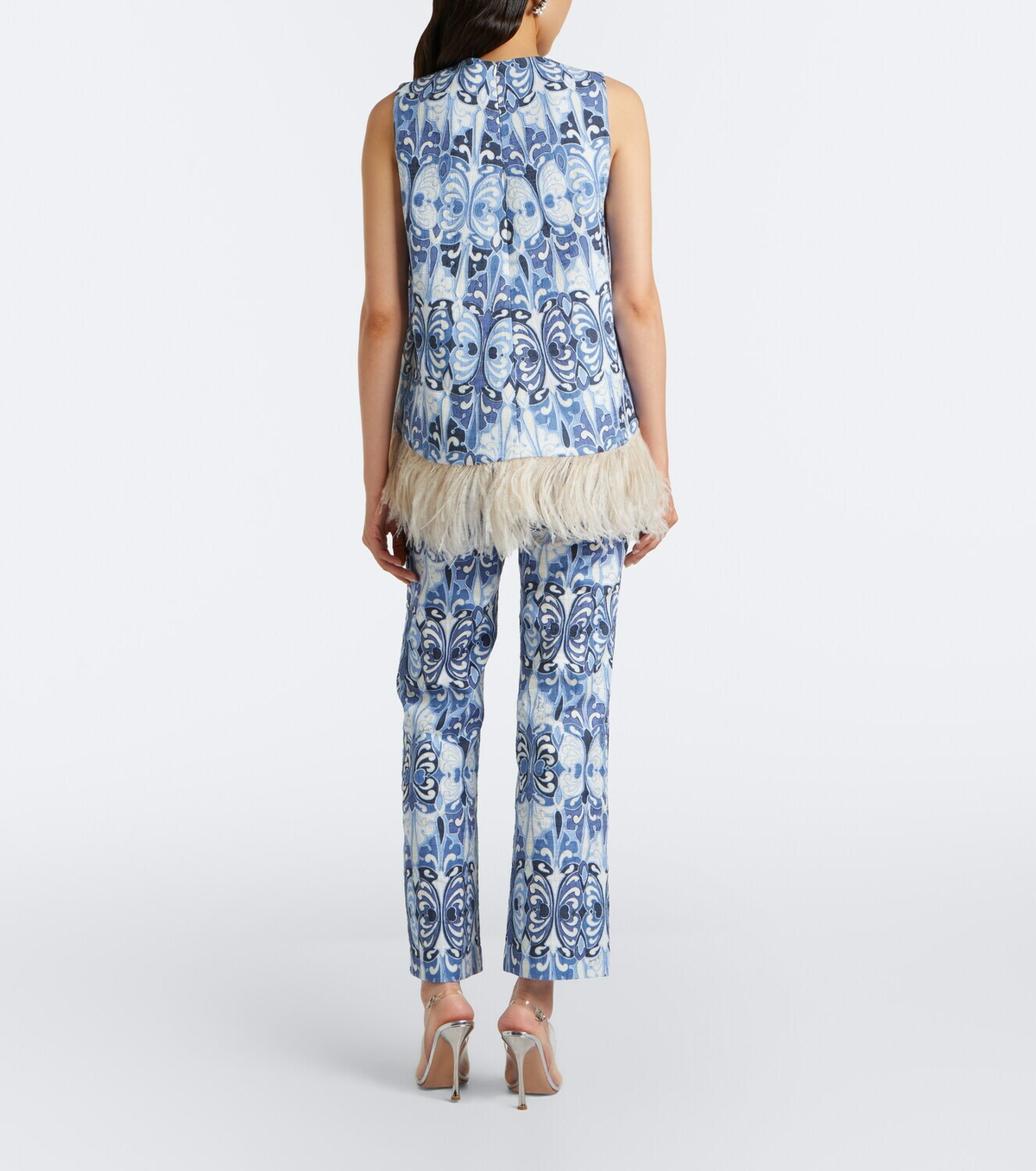 La DoubleJ 24/7 printed cotton straight pants