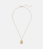 Sydney Evan The Elephant Tarot Card 14kt gold pendant necklace with diamonds
