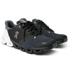 On - Cloudflyer Rubber-Trimmed Mesh Running Sneakers - Black