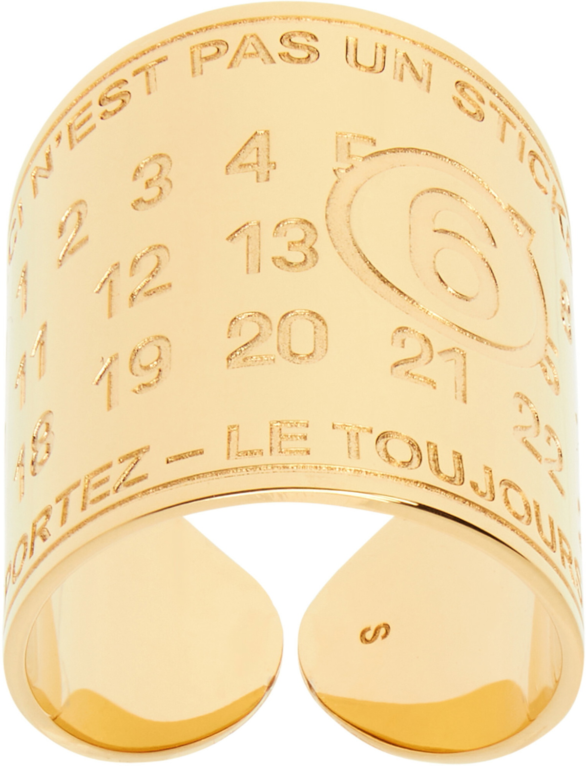 MM6 Maison Margiela Souvenir Sticker Band Ring