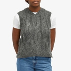 Levi's Women's Cable Knit Vest in Grey