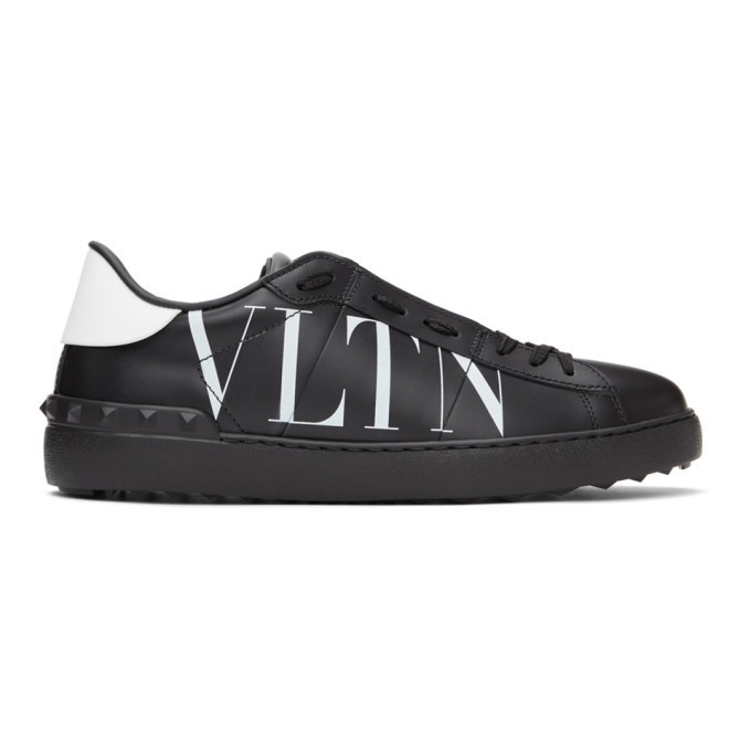 Photo: Valentino Black Valentino Garavani VLTN Open Sneakers