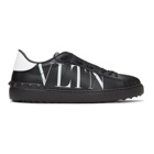 Valentino Black Valentino Garavani VLTN Open Sneakers