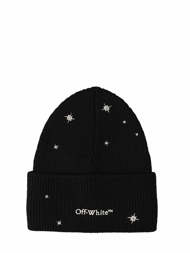 Photo: OFF-WHITE Logo Embroidered Wool Beanie