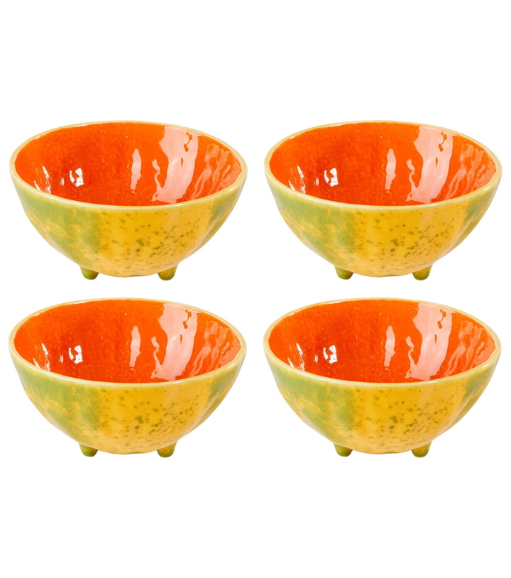 Photo: Bordallo Pinheiro Tropical Fruits Papaya set of 4 earthenware bowls