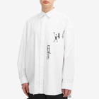 Wood Wood Men's Rofus Oversized Print Shirt in White