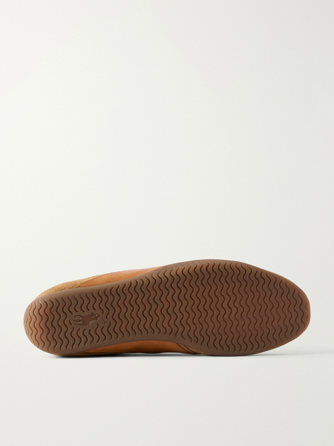 Polo Ralph Lauren - Racer Leather-Trimmed Suede Sneakers - Brown