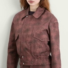 Peachy Den Women's Cicely Jacket in Red Leopard