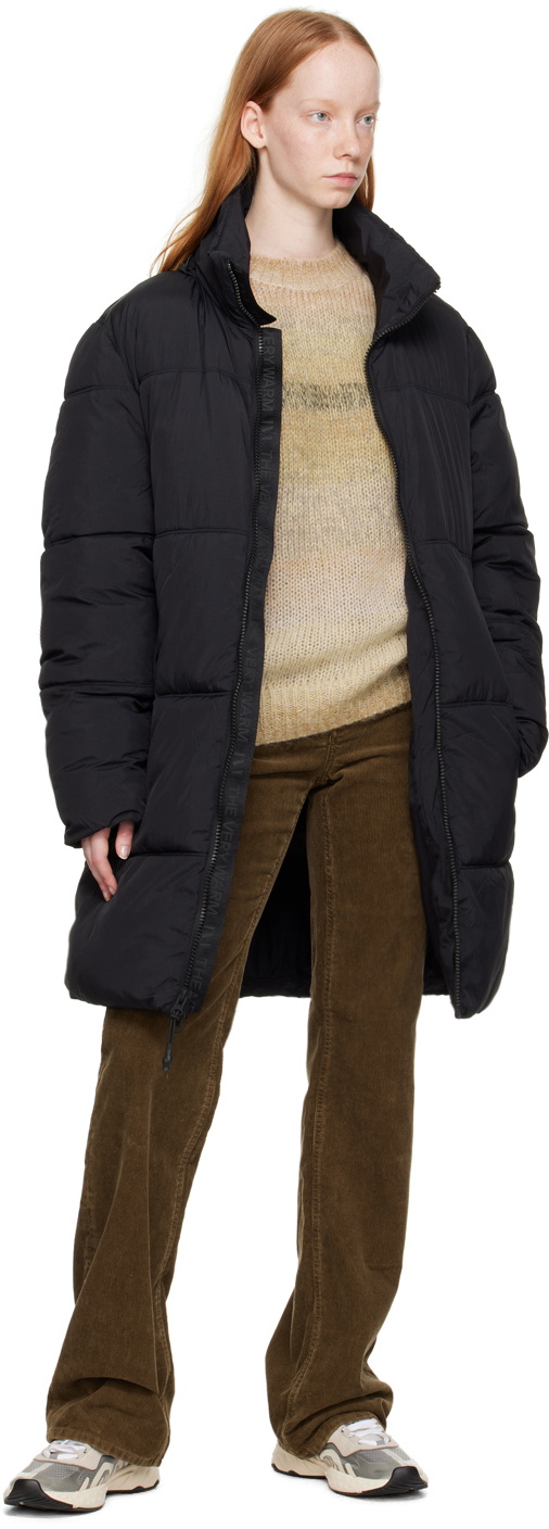 The Very Warm Black Long Hooded Puffer Jacket