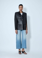 Khaite Single-Breasted Leather Jacket